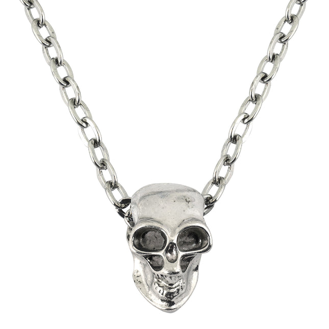 Collar de Halloween Calavera de plata