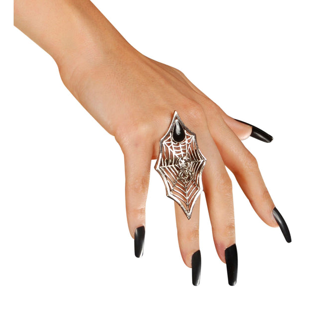 Anillo de Halloween Telaraña