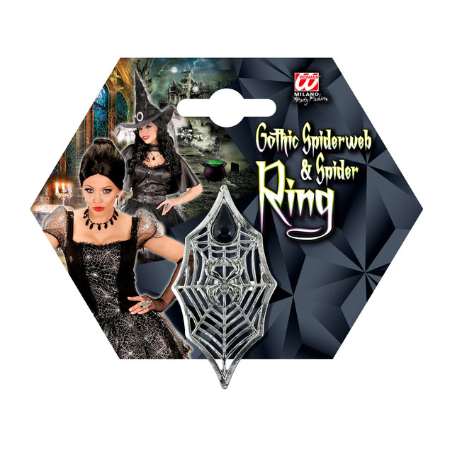 Anillo de Halloween Telaraña