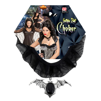 Collar de Halloween Gargantilla con Murciélago