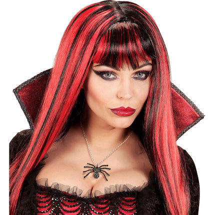 Collar de Halloween Araña Negra con Diamantes