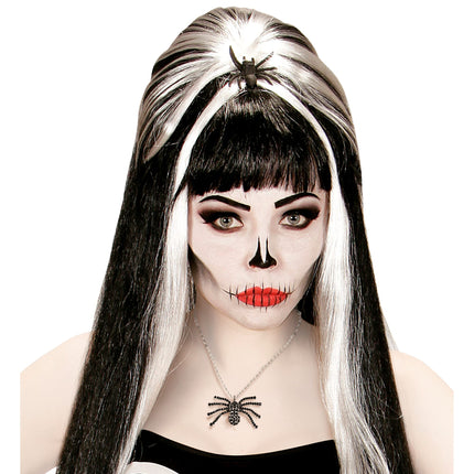 Collar de Halloween Araña Negra con Diamantes