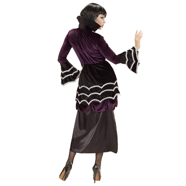Vestido de Halloween Vampiresa Gótica Femenina