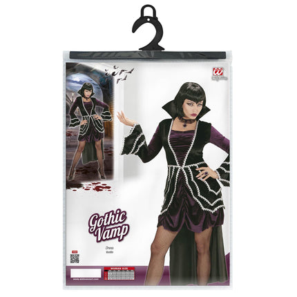 Vestido de Halloween Vampiresa Gótica Femenina