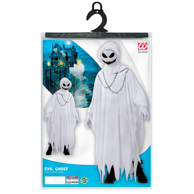 Disfraz Halloween Fantasma Blanco Niño