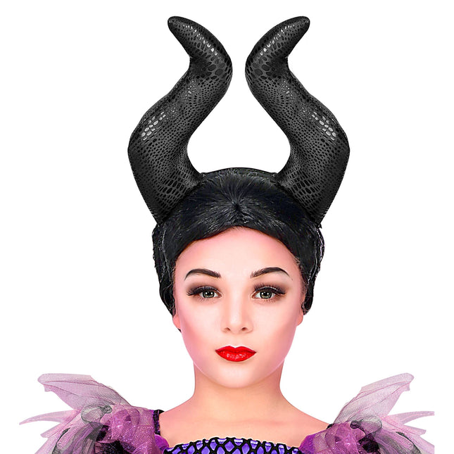 Diadema de Halloween Malevizia con Cuerno