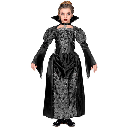 Vestido Halloween Negra Niña Vampiro