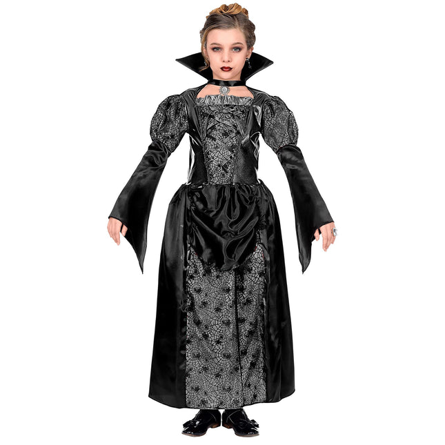 Vestido Halloween Negra Niña Vampiro