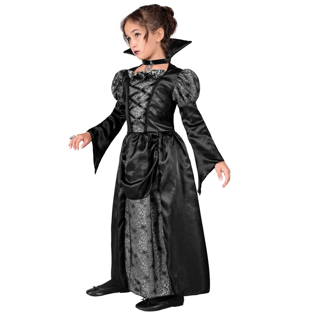 Vestido Halloween Negra Niña Vampiro