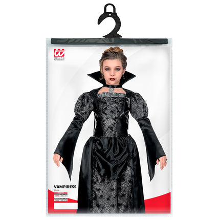 Vestido Halloween Negra Niña Vampiro