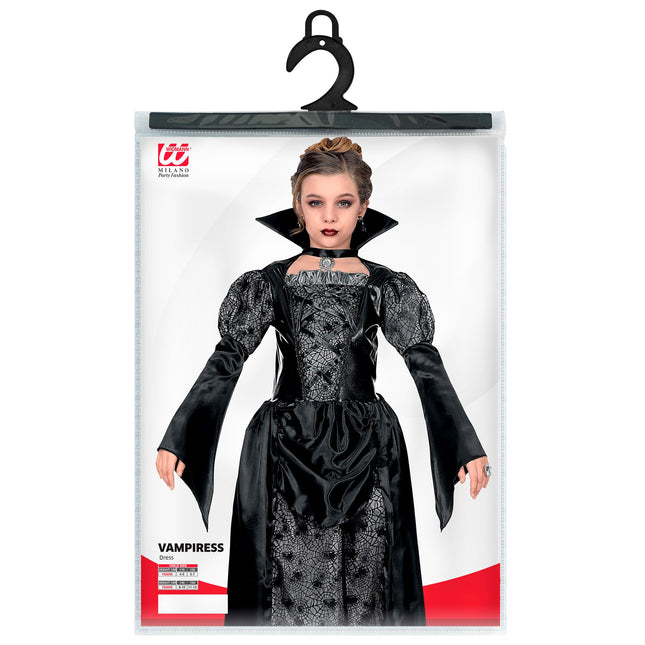 Vestido Halloween Negra Niña Vampiro