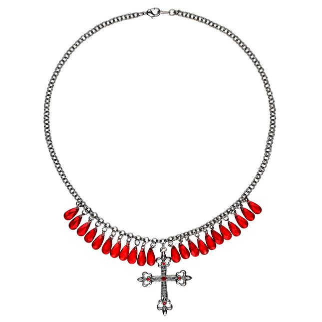 Collar Halloween Cruz Roja
