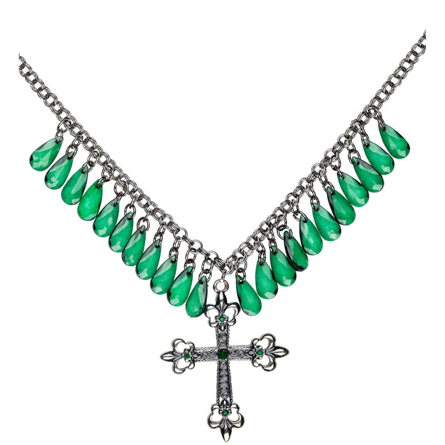 Collar Halloween Cruz Verde