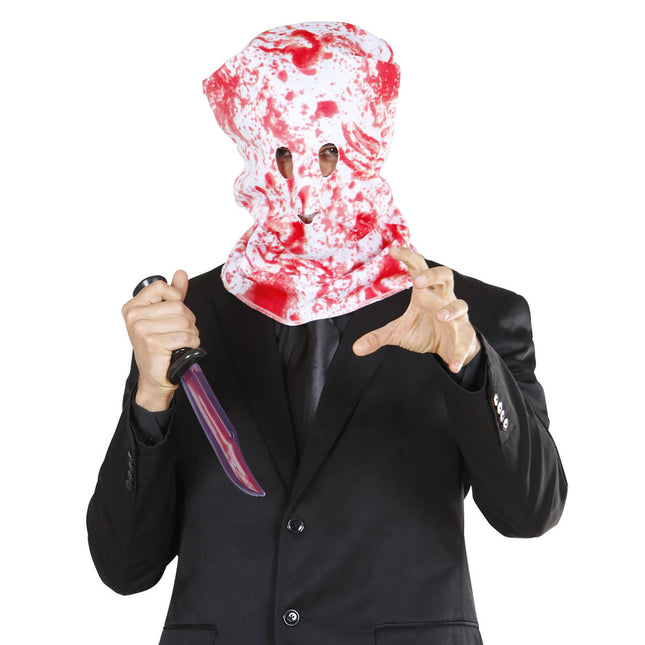 Máscara de Halloween Rojo Blanco Sangriento