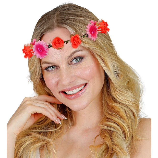 DIADEMA FLORES ROSAS