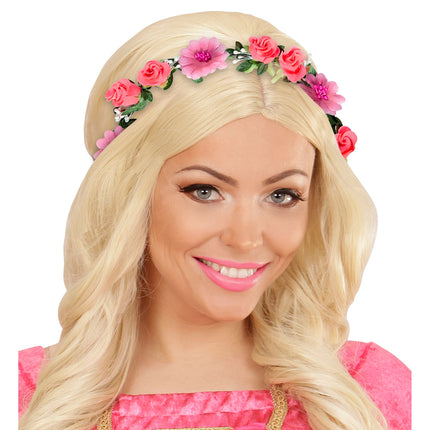 DIADEMA FLORES ROSAS