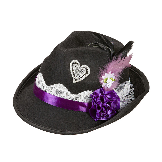FEDORA BÁVARA CON DECORACIÓN