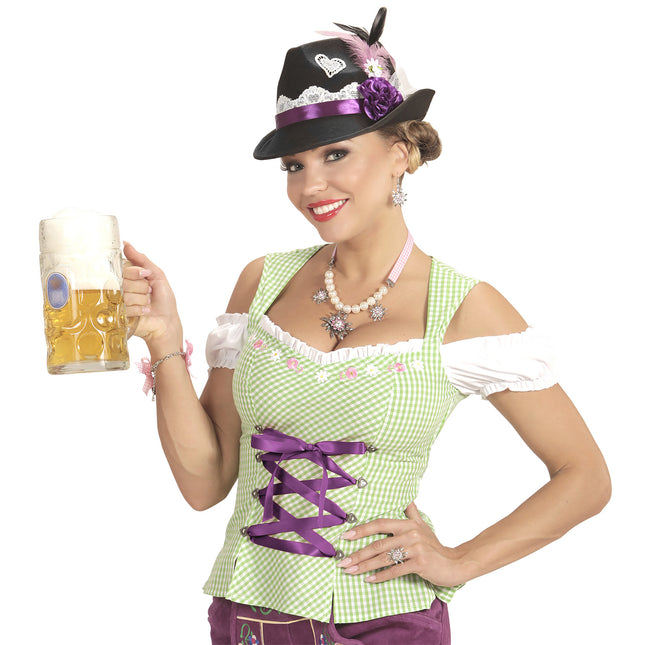 FEDORA BÁVARA CON DECORACIÓN