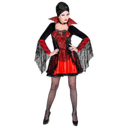 Disfraz Halloween Encaje Vampiro Mujer