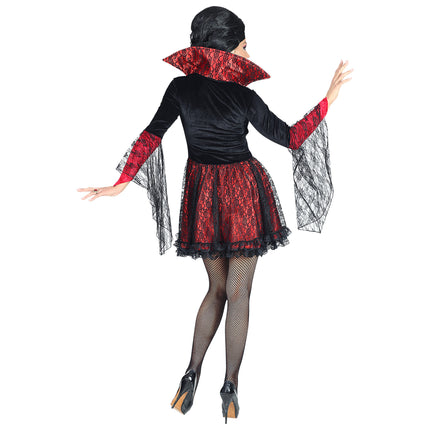 Disfraz Halloween Encaje Vampiro Mujer