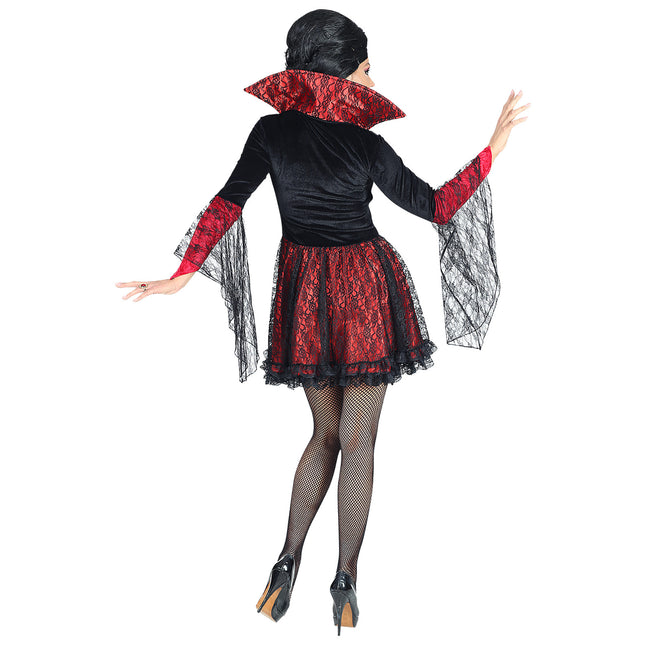 Disfraz Halloween Encaje Vampiro Mujer