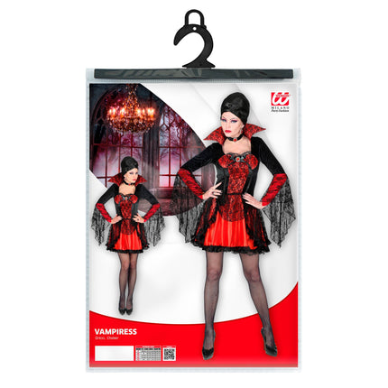 Disfraz Halloween Encaje Vampiro Mujer
