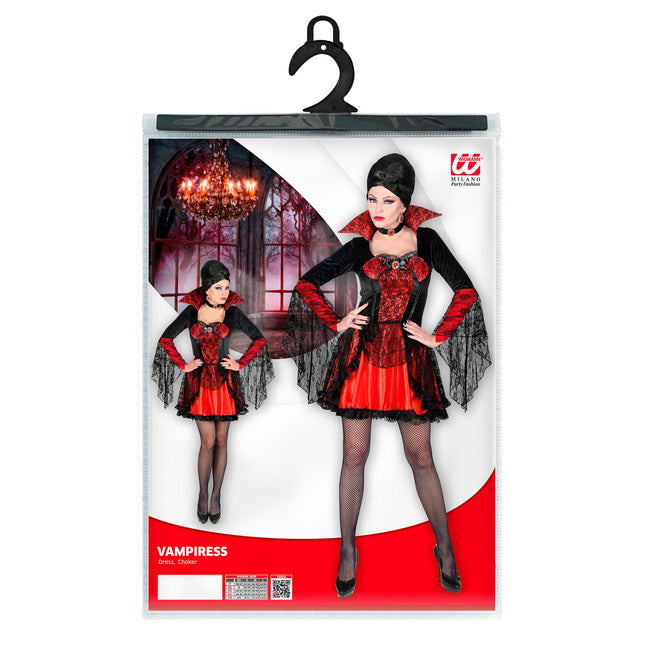 Disfraz Halloween Encaje Vampiro Mujer
