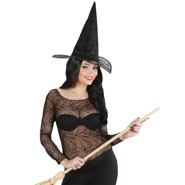 Camiseta Halloween Mujer Tela de Araña