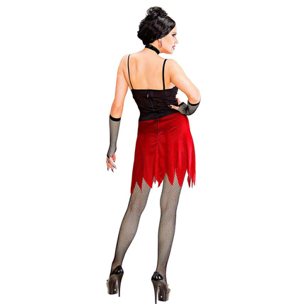 Vestido Halloween Damas Vampiro Corto