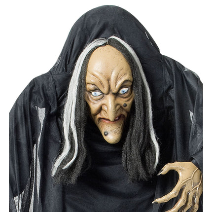 Muñeca de Halloween Bruja con joroba 1,4m