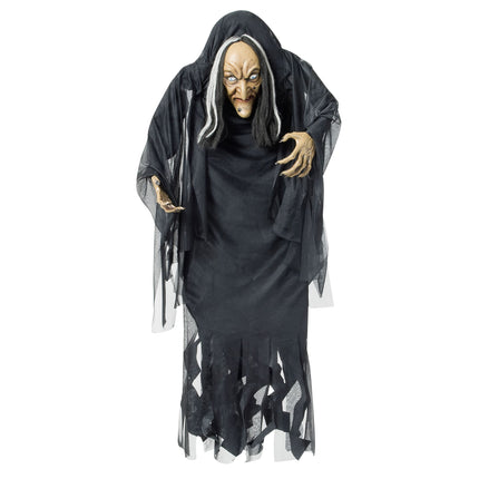 Muñeca de Halloween Bruja con joroba 1,4m