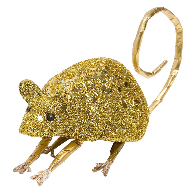 Ratón Falso Dorado 8,5cm