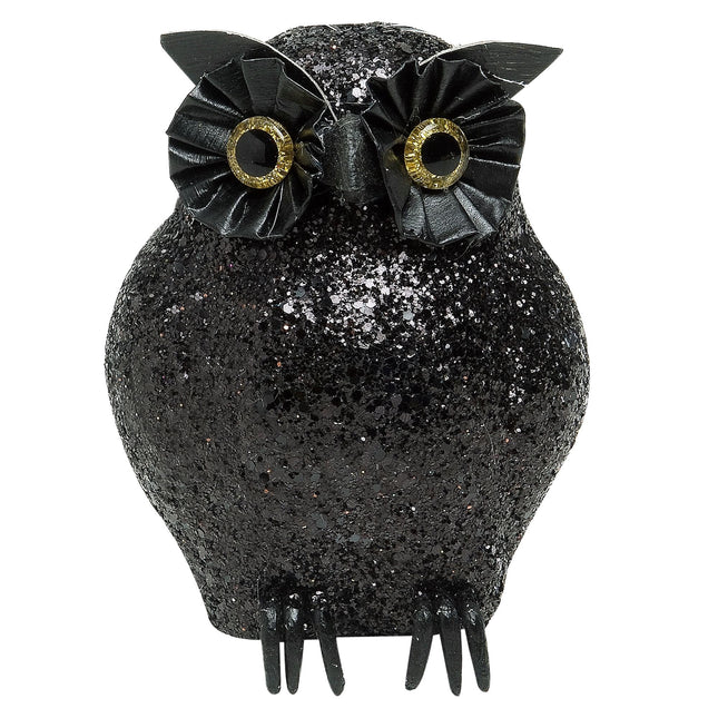 Búho Falso Negro 10,5cm