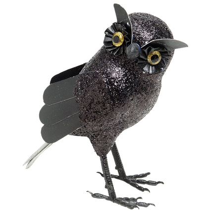 Búho Falso Negro 18,5cm