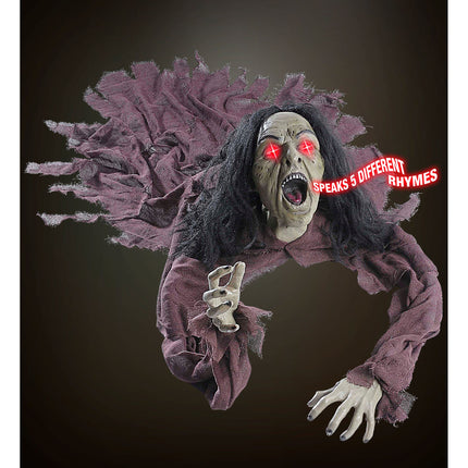 Halloween Muñeca Bruja Con Sonido Y Luz