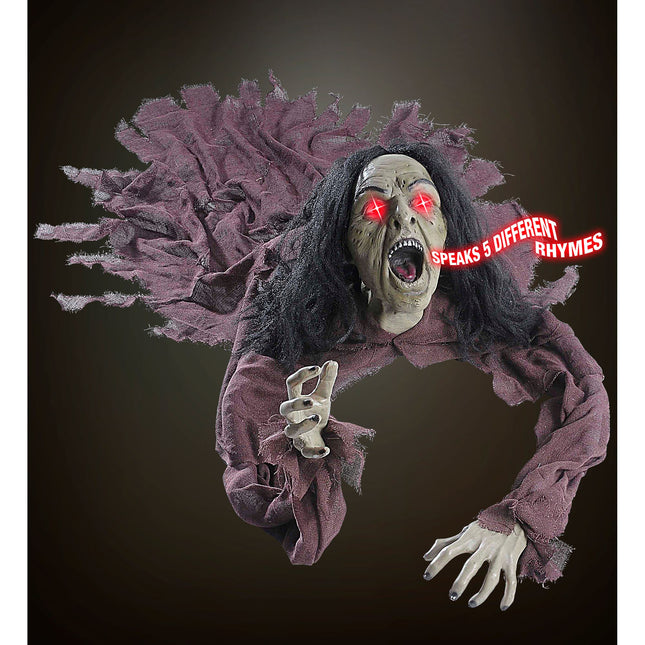 Halloween Muñeca Bruja Con Sonido Y Luz