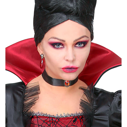 Collar Halloween Piedra Roja