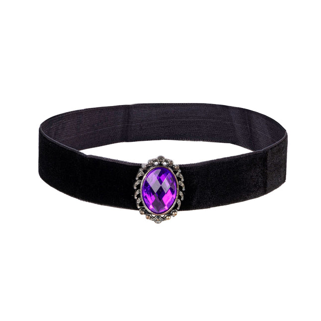 Collar Halloween Piedra Morada