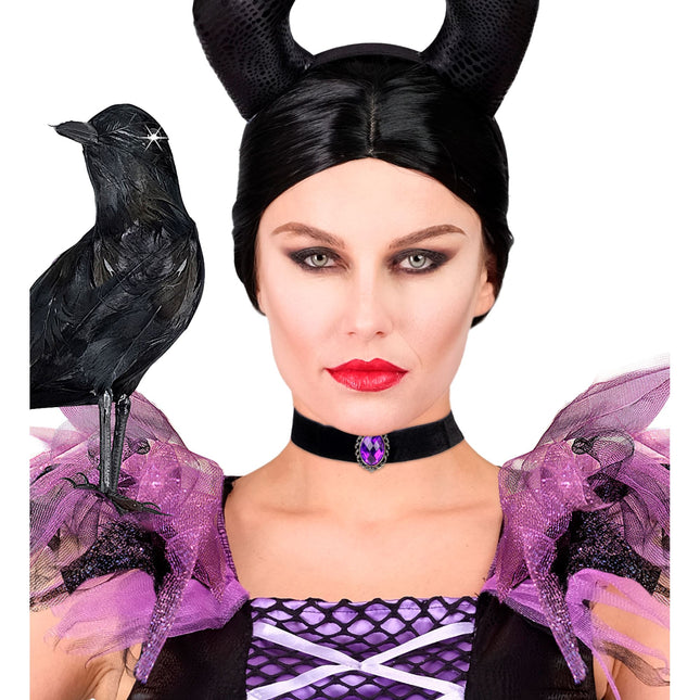 Collar Halloween Piedra Morada