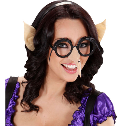 Diadema Halloween Orejas Beige