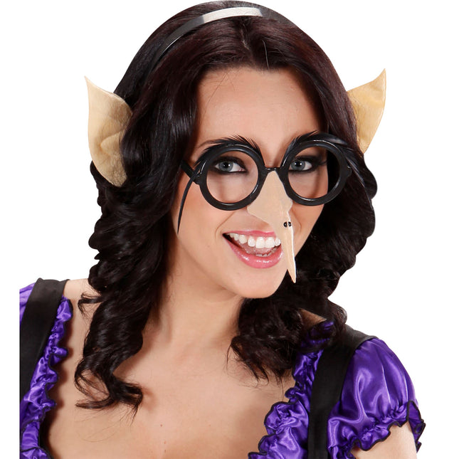 Diadema Halloween Orejas Beige