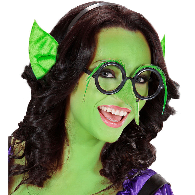 Diadema Halloween Orejas Verdes