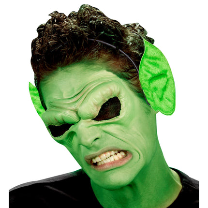 Diadema Halloween Orejas Verdes