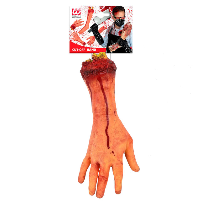 Halloween Mano Falsa Cortada Con Hueso
