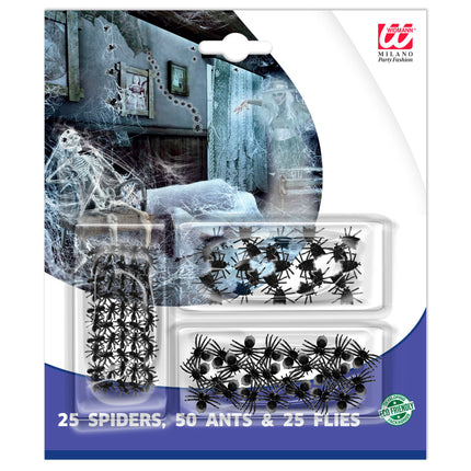 Bichos Negros Falsos 100pcs