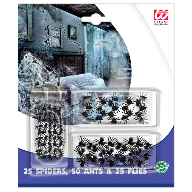 Bichos Negros Falsos 100pcs