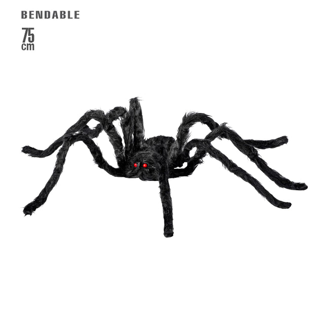 Halloween Araña Falsa Negra 75cm