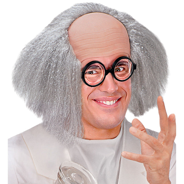 Peluca de Halloween Profesor Calvo