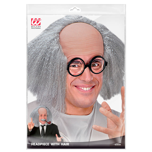 Peluca de Halloween Profesor Calvo