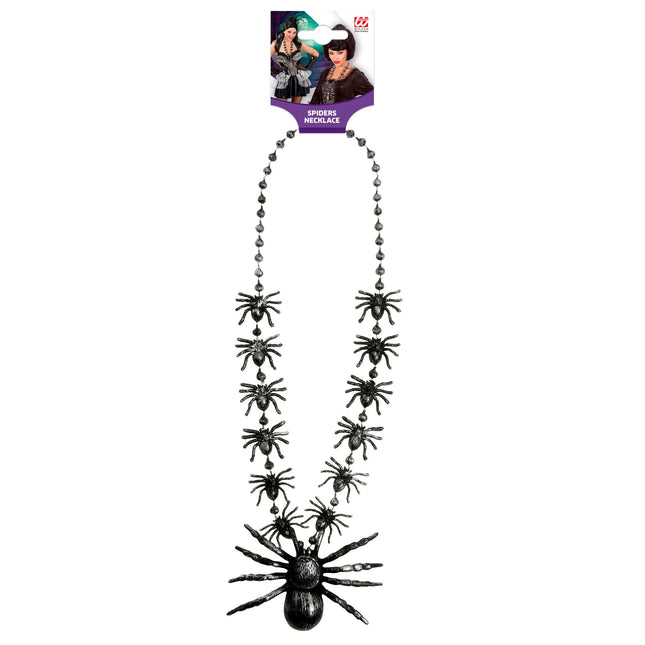 Collar de Halloween Arañas 40cm